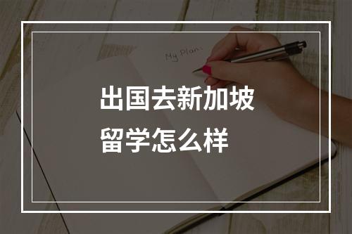 出国去新加坡留学怎么样