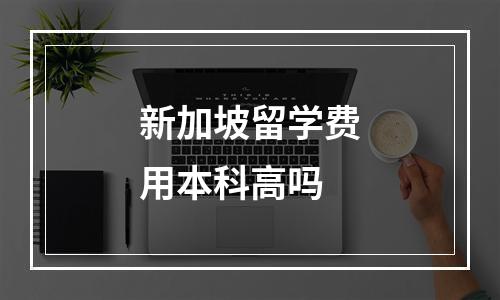 新加坡留学费用本科高吗