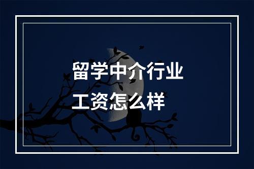 留学中介行业工资怎么样