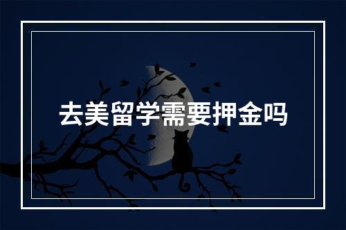 去美留学需要押金吗