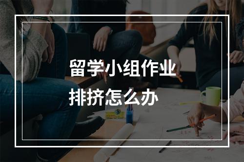 留学小组作业排挤怎么办