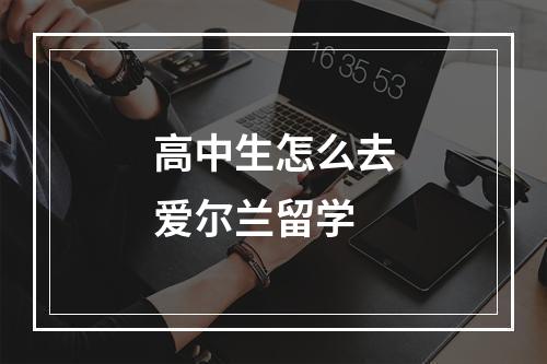 高中生怎么去爱尔兰留学