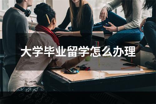 大学毕业留学怎么办理