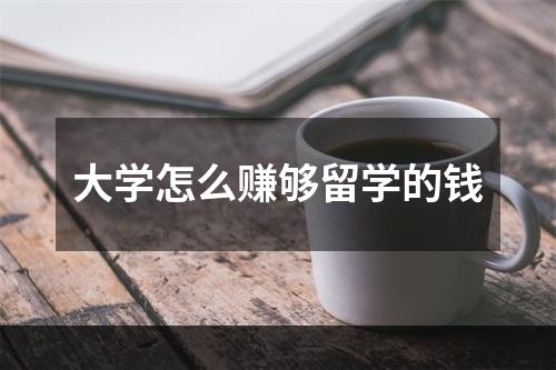 大学怎么赚够留学的钱