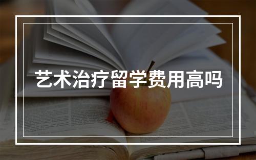 艺术治疗留学费用高吗