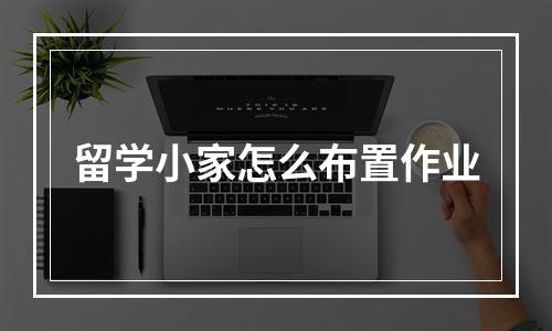 留学小家怎么布置作业