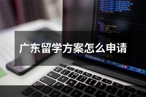 广东留学方案怎么申请