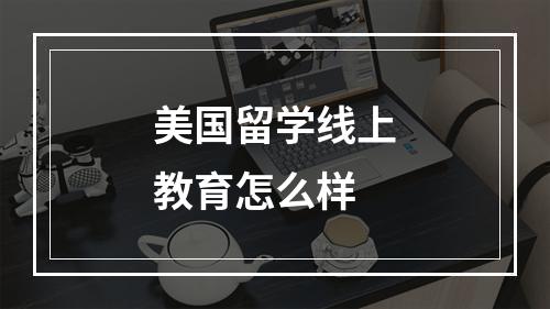 美国留学线上教育怎么样