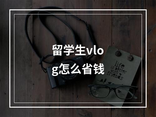 留学生vlog怎么省钱