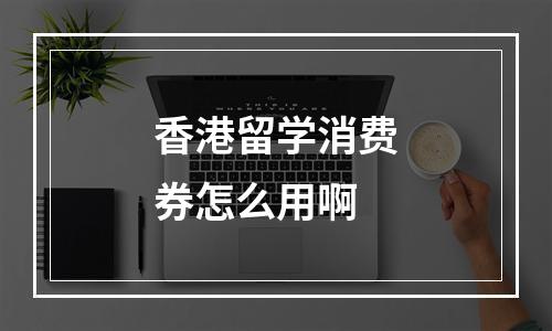 香港留学消费券怎么用啊