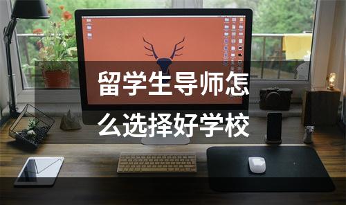 留学生导师怎么选择好学校