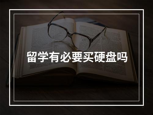 留学有必要买硬盘吗