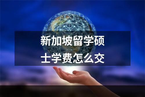 新加坡留学硕士学费怎么交