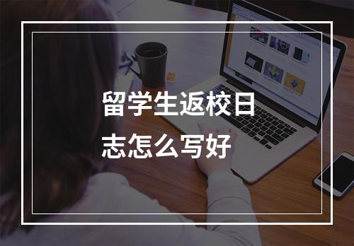 留学生返校日志怎么写好