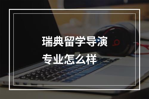 瑞典留学导演专业怎么样