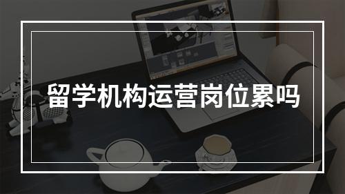 留学机构运营岗位累吗