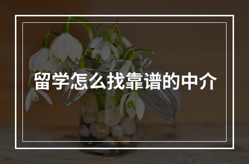 留学怎么找靠谱的中介