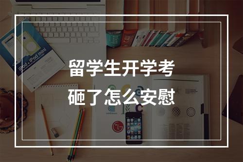 留学生开学考砸了怎么安慰