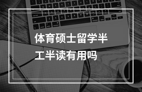 体育硕士留学半工半读有用吗