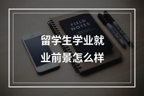 留学生学业就业前景怎么样