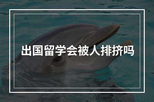 出国留学会被人排挤吗