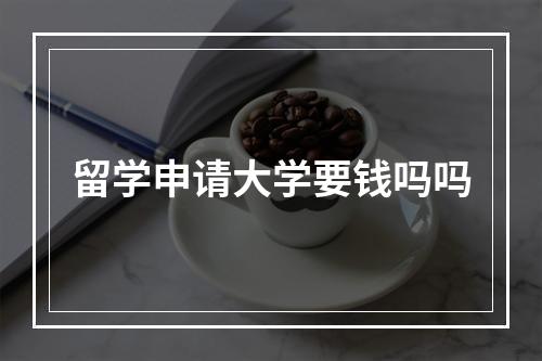 留学申请大学要钱吗吗