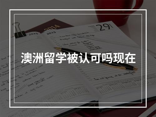 澳洲留学被认可吗现在