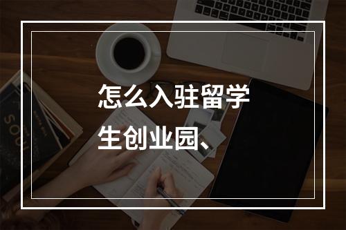 怎么入驻留学生创业园、