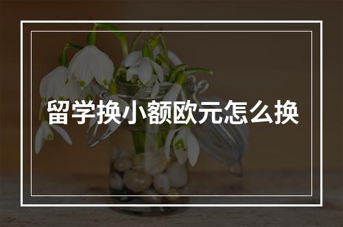 留学换小额欧元怎么换