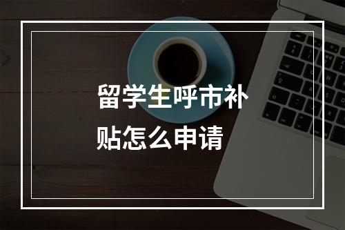 留学生呼市补贴怎么申请