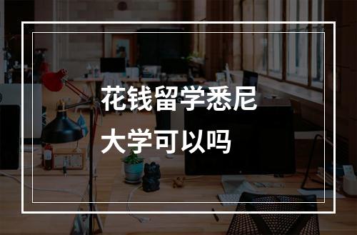 花钱留学悉尼大学可以吗