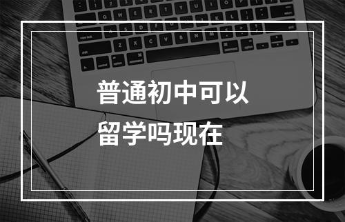 普通初中可以留学吗现在