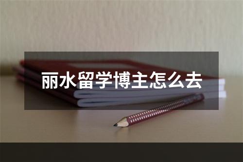 丽水留学博主怎么去