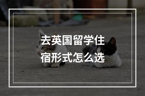 去英国留学住宿形式怎么选