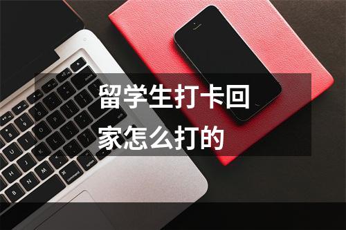 留学生打卡回家怎么打的