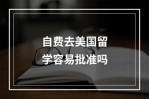 自费去美国留学容易批准吗