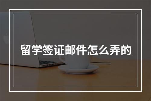 留学签证邮件怎么弄的