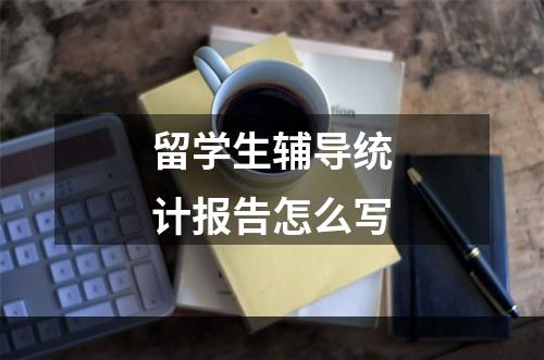 留学生辅导统计报告怎么写