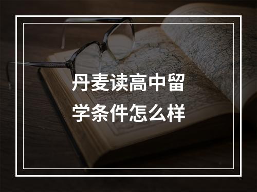 丹麦读高中留学条件怎么样