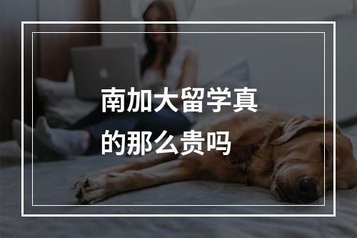 南加大留学真的那么贵吗