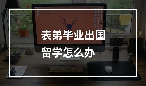 表弟毕业出国留学怎么办