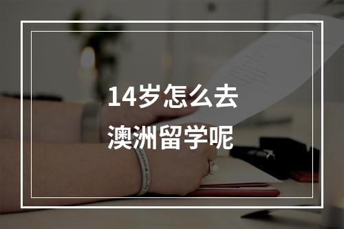 14岁怎么去澳洲留学呢