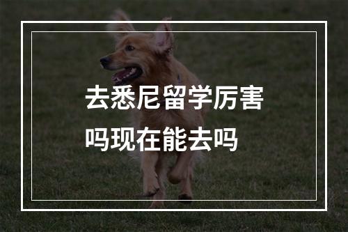 去悉尼留学厉害吗现在能去吗