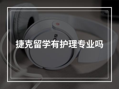 捷克留学有护理专业吗