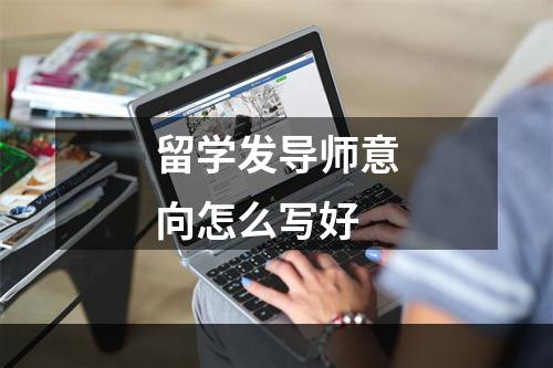 留学发导师意向怎么写好