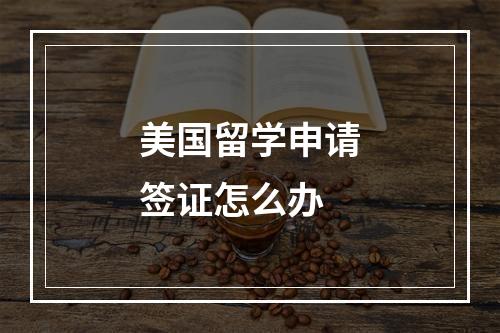 美国留学申请签证怎么办