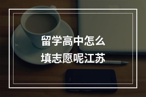 留学高中怎么填志愿呢江苏