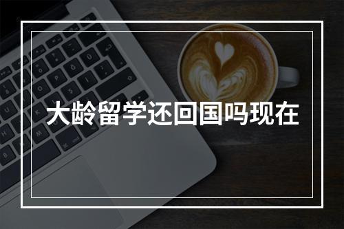 大龄留学还回国吗现在