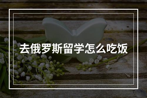 去俄罗斯留学怎么吃饭