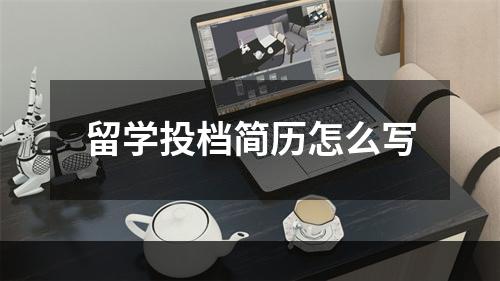 留学投档简历怎么写